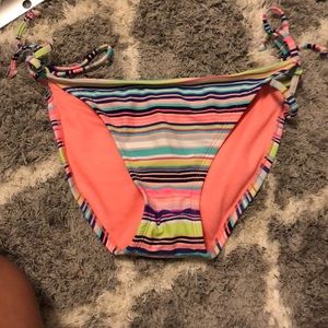 Stripe bathing suit bottoms size m